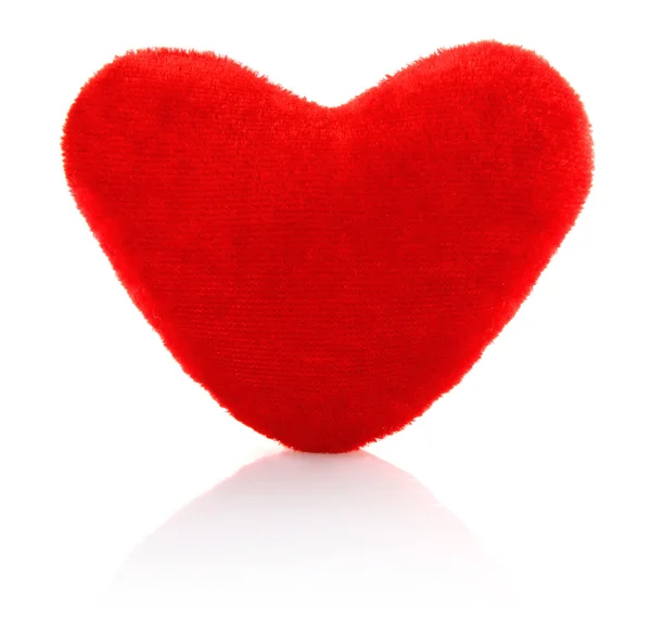 Velvety toy heart — Stock Photo, Image