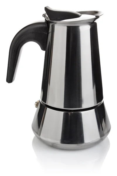 Metalik kahve makinesi espresso — Stok fotoğraf