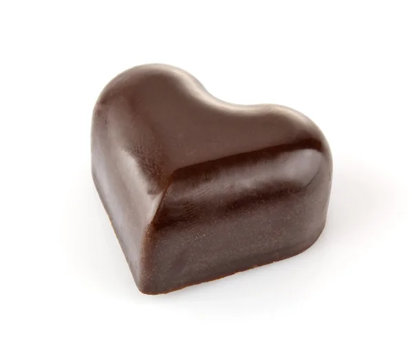 Chocolade snoep in verschijning hart — Stockfoto