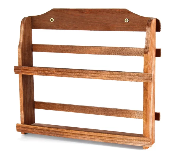 Drewniana półka na przyprawy — Zdjęcie stockowe
