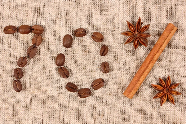 Concepção criativa de café de semente — Fotografia de Stock