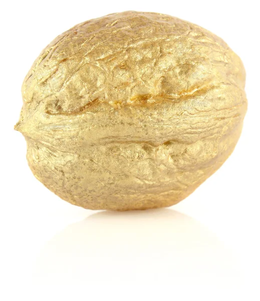 Golden nut — Stock Photo, Image