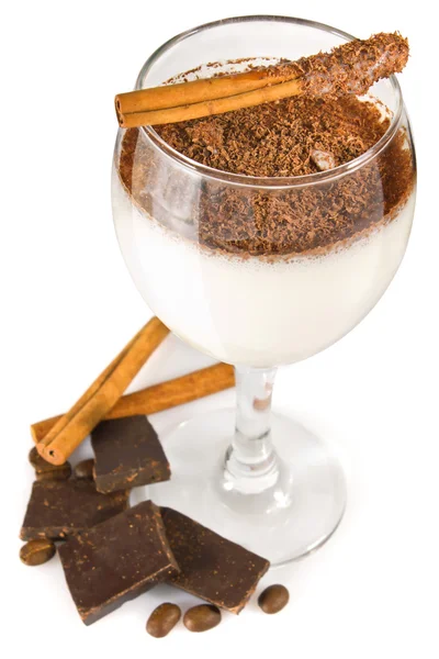 Süt çikolata ve baharat kokteyli — Stok fotoğraf
