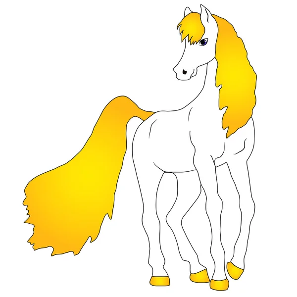 Fairytale paard — Stockvector