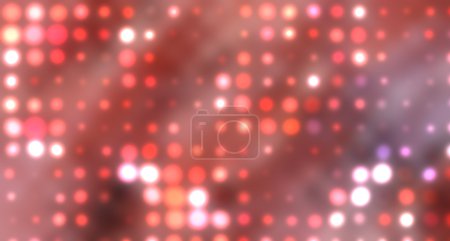 Mise en page graphique à pois rouges 