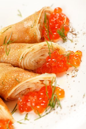 crêpes au caviar 