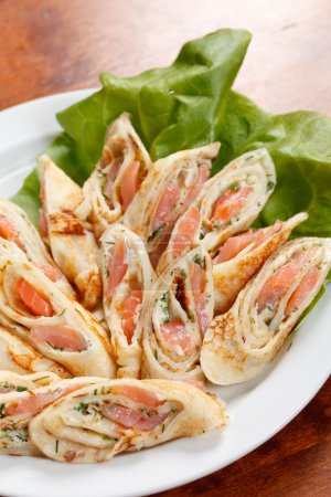 Crêpes au saumon 