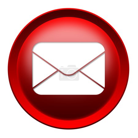 Bouton icône enveloppe de courrier 