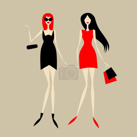 Filles de mode pour votre conception 