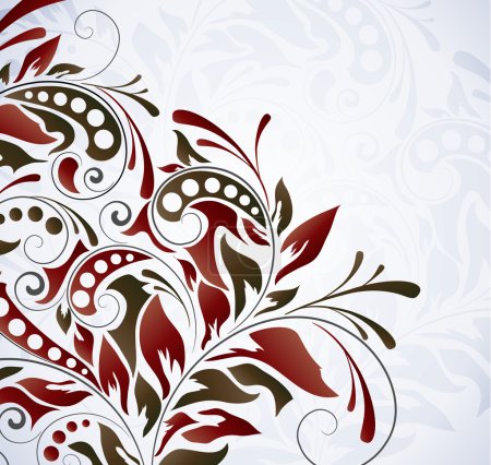 Fond floral coloré, illustration vectorielle 
