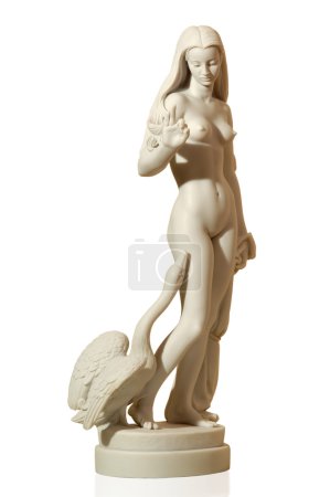 statue de gypse d'une femme
