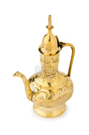 Ancienne lampe isolée sur le blanc 