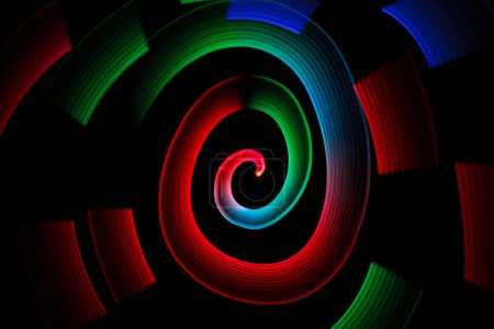 Abstrait multicolore rayonnant 
