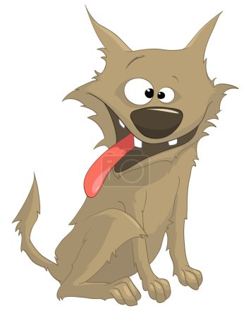Chien de personnage de bande dessinée Sly 