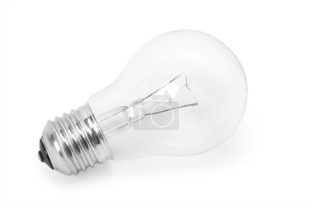 Ampoule sur blanc 