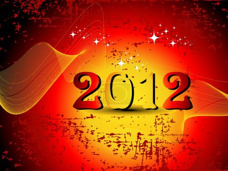 concept vague grungy arrière-plan pour la nouvelle année 2012 