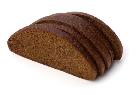 pain de seigle isolé sur fond blanc