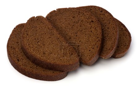 pain de seigle isolé sur fond blanc