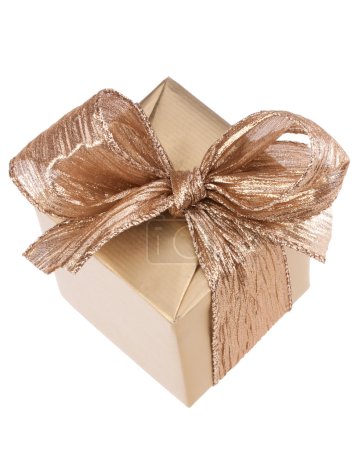 Cadeau luxueux isolé sur fond blanc 