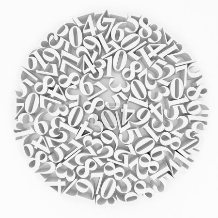 Mélange numérique blanc 