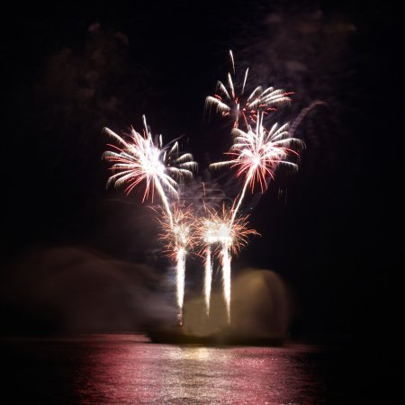 Feux d'artifice colorés 