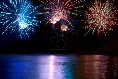 Feux d'artifice colorés 