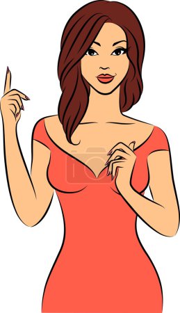 Belle fille à la mode 