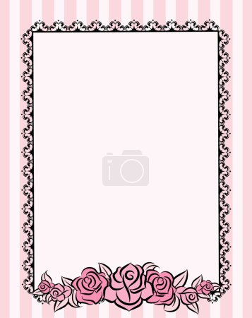 Fond avec de belles roses .