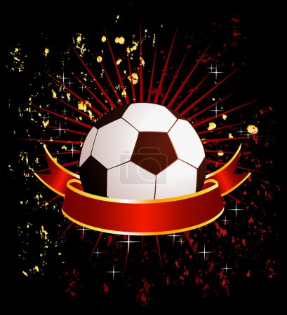 Football sur un fond pour un design 