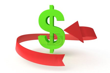 Dollar avec flèche 