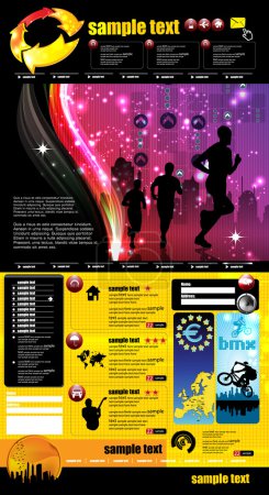 Modèle de page de site Web 
