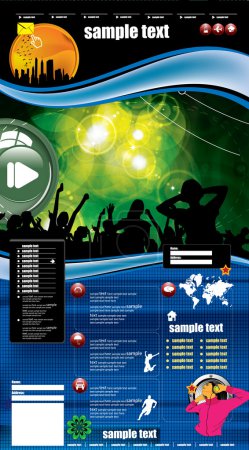 Modèle de page de site Web 