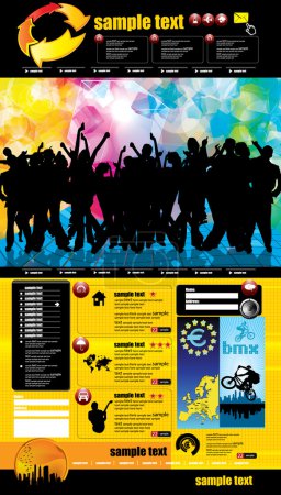 Modèle de page de site Web 