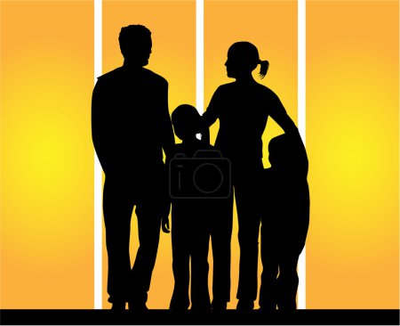 Silhouettes familiales 