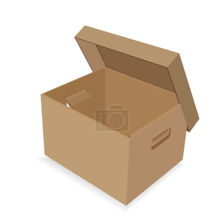 Boîte en papier avec couvercle 