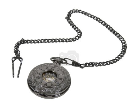 Montre de poche argent foncé 