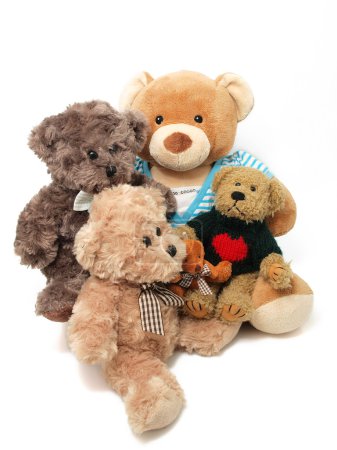 Famille des ours en peluche 