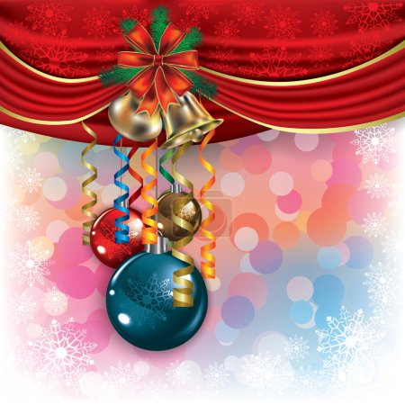 fond abstrait avec des décorations de Noël