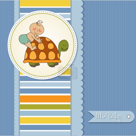 drôle de carte de douche bébé