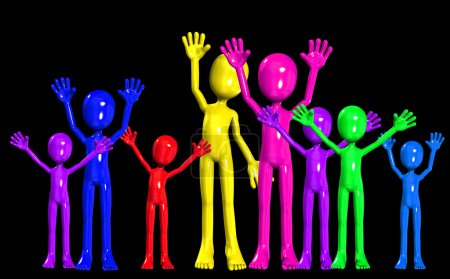 Parti diversifié Crowed 