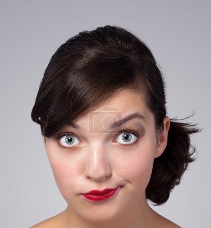 Image du visage d'une belle femme 