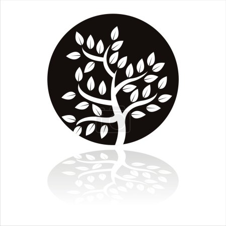 Signe d'arbre abstrait 