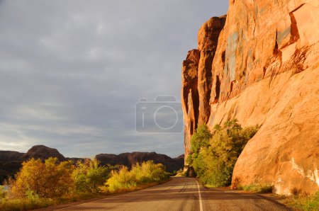 Falaises de Wall Street près de Moab, Utah 