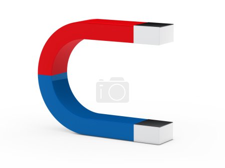 Aimant 3d rouge bleu 