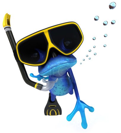 Grenouille bleue 
