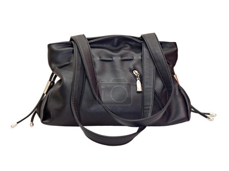 Sac à main en cuir noir pour femme 