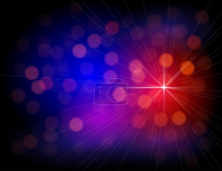 Fond abstrait de lumières colorées