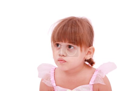 portrait rapproché d'une petite fille