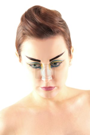Belle femme avec maquillage 
