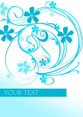 fond floral abstrait